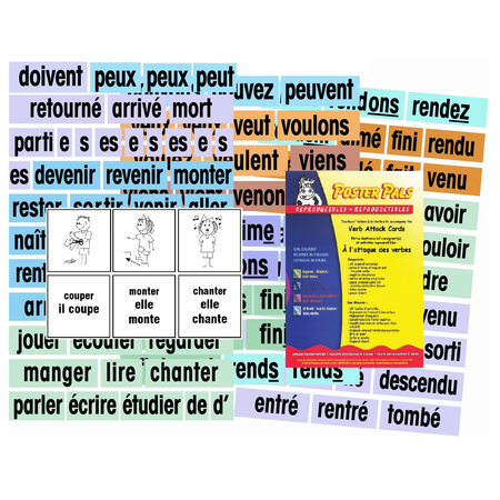 POSTER PALS Verb Attack Card Set, French P155F